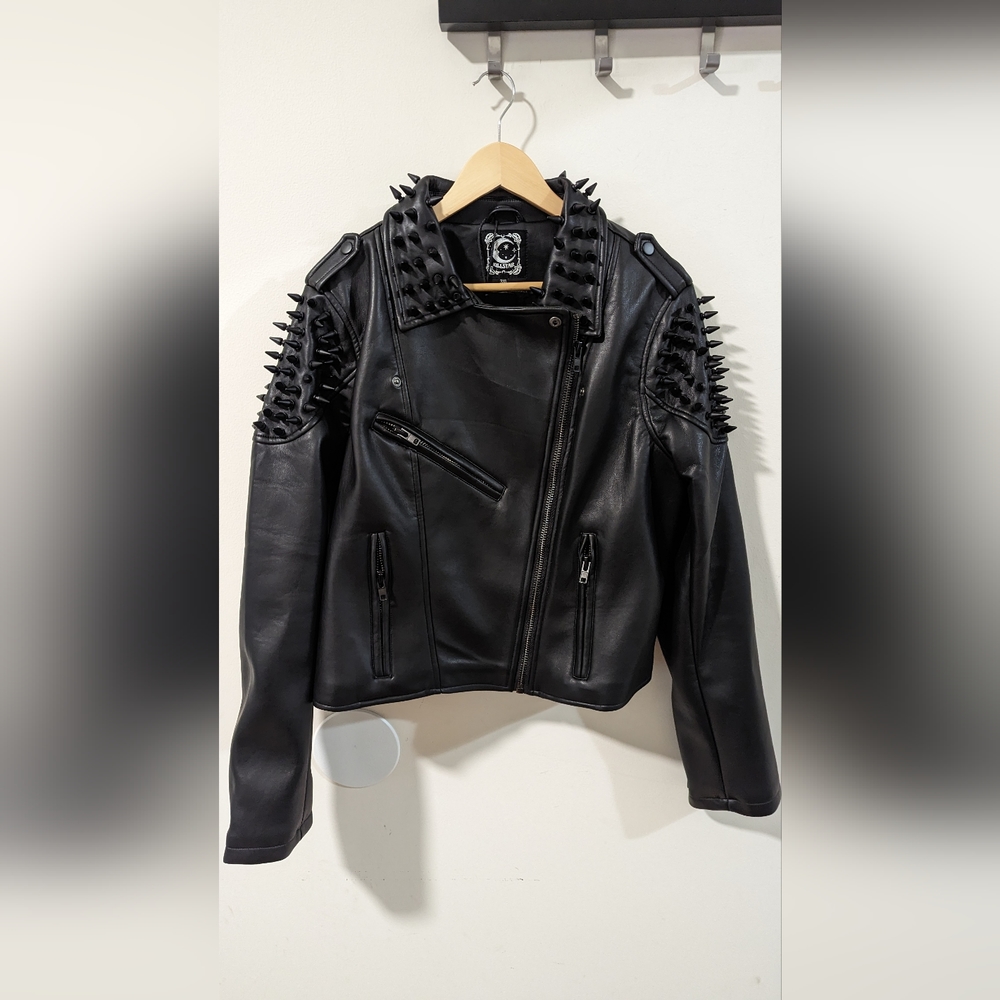 NEW Killstar Black Magic Motorcycle Vegan Leather Jacket 3XL